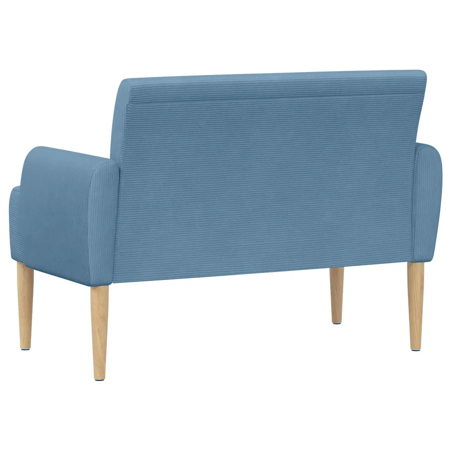 Canapé love seat avec capitonnage en boutons Bleu - 5