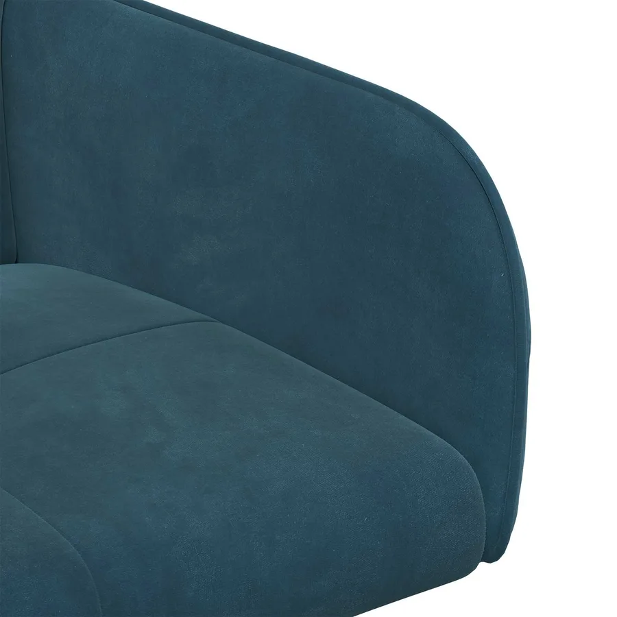 Chaises de salle à manger 4 pcs Velours Bleu 59 x 56,5 x 86 cm - 6