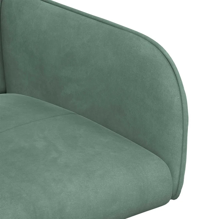 Chaises de salle à manger 6 pcs Velours Vert Mer - 6