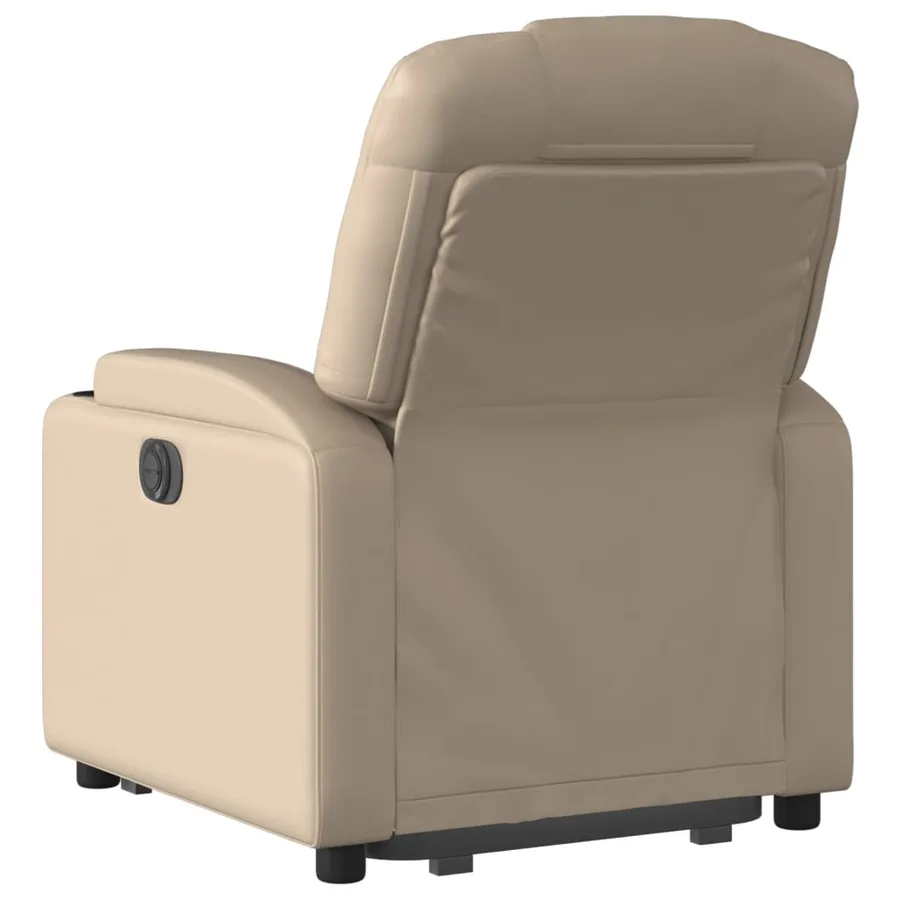 Fauteuil inclinable électrique cappuccino similicuir - 5
