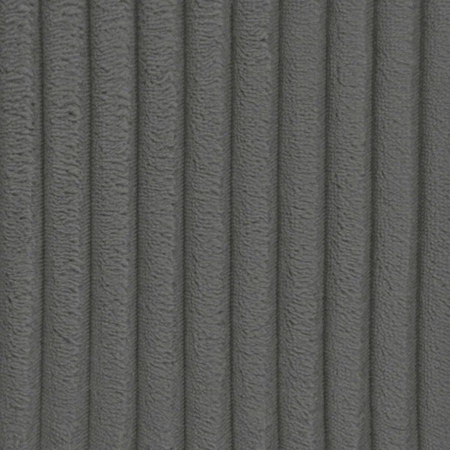 Fauteuil Gris clair velours côtelé - 7