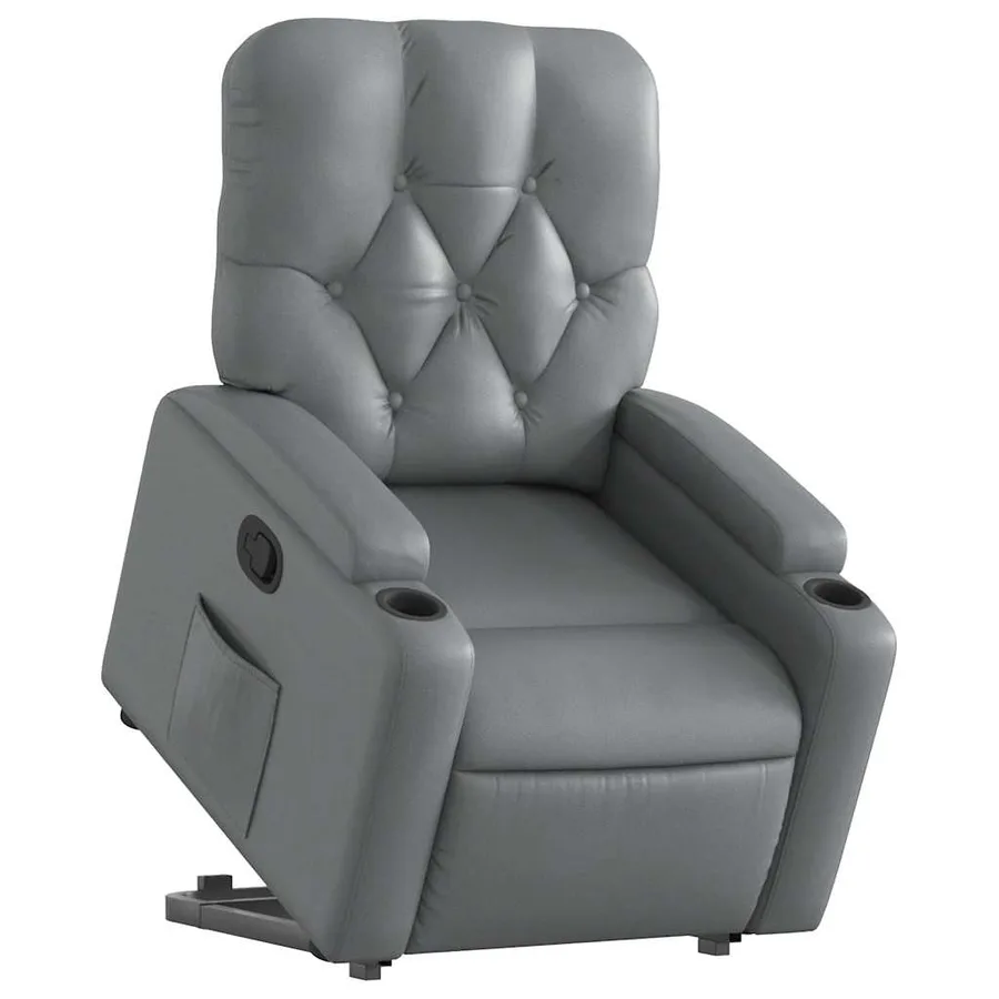 Fauteuil inclinable Gris Similicuir - 3