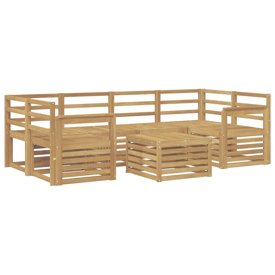 Ensemble de canapés d'extérieur 7 pcs Blanc - 2