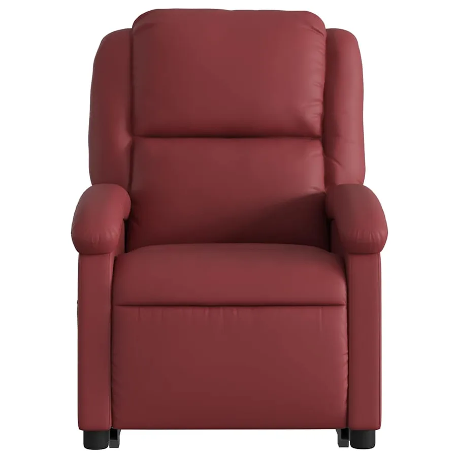 Fauteuil inclinable Rouge bordeaux Similicuir - 9