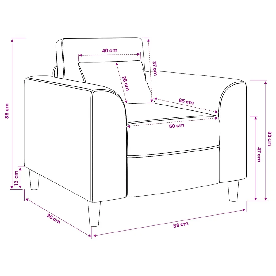 Fauteuil Marron Simili cuir - 8