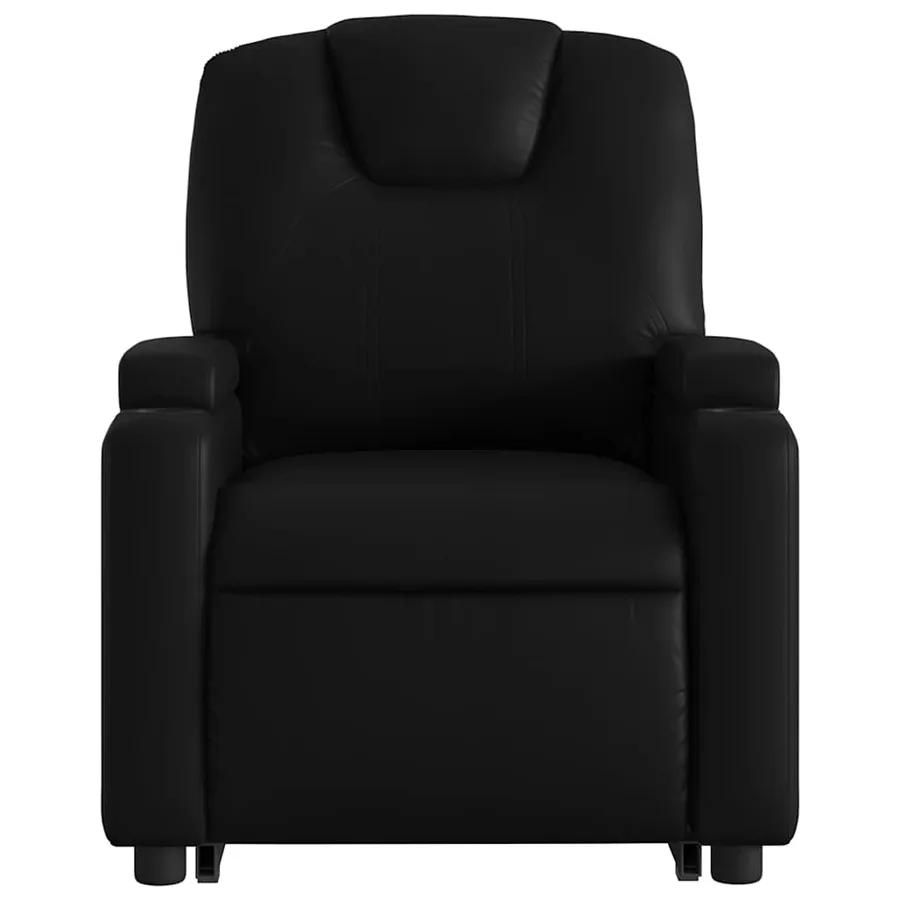 Fauteuil inclinable électrique noir similicuir - 9