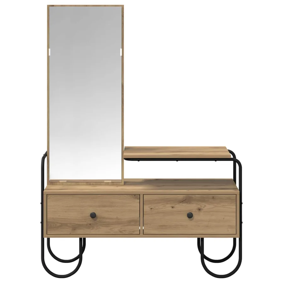 Table de Toilette Chêne artisanal Bois d'ingénierie - 4