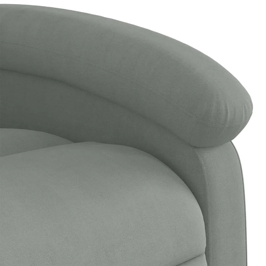 Fauteuil inclinable Gris clair Velours - 11