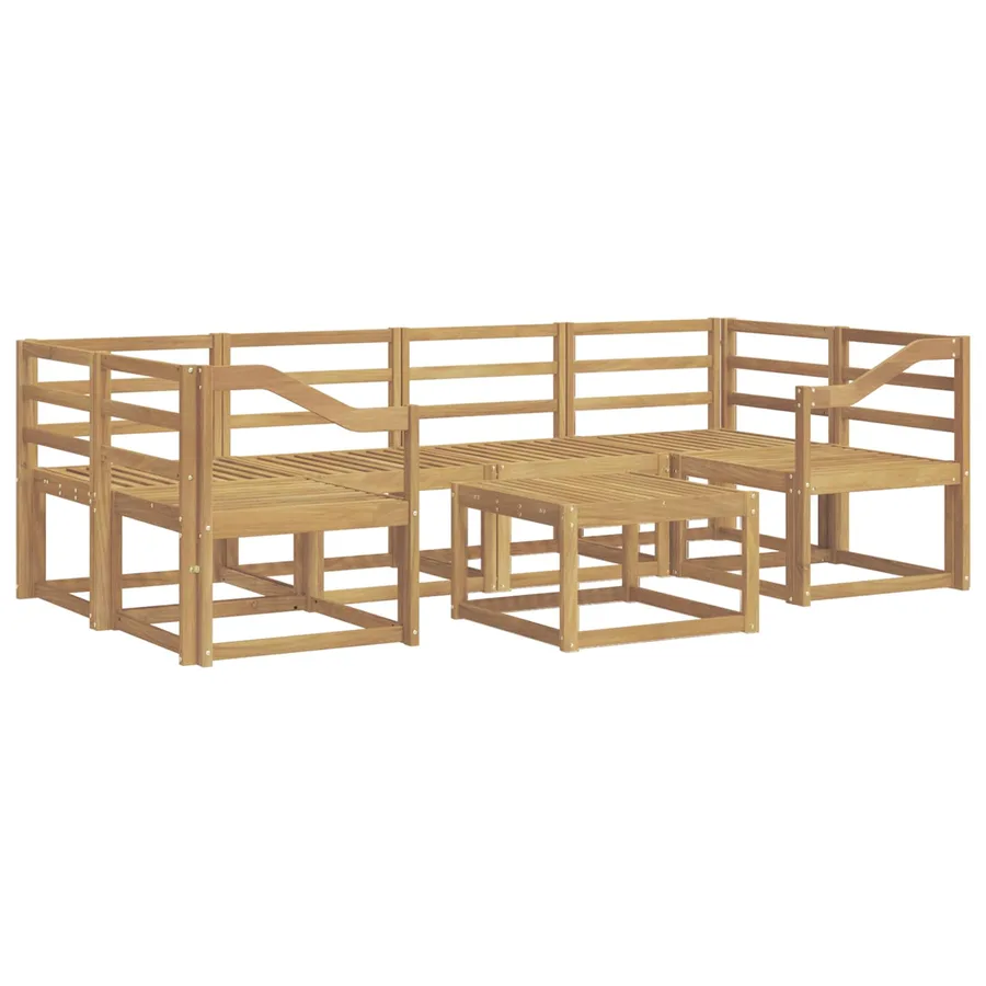 Ensemble de canapés d'extérieur 7 pcs Blanc 59 x 59 x 37 cm - 2
