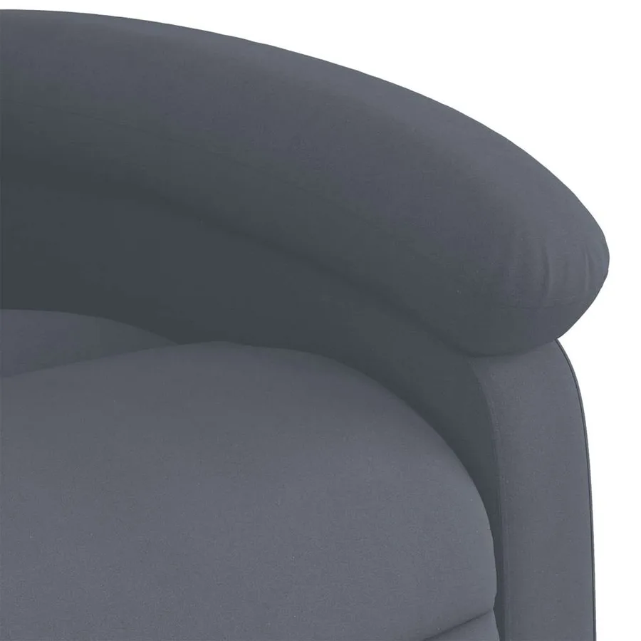 Fauteuil inclinable électrique gris foncé velours - 12
