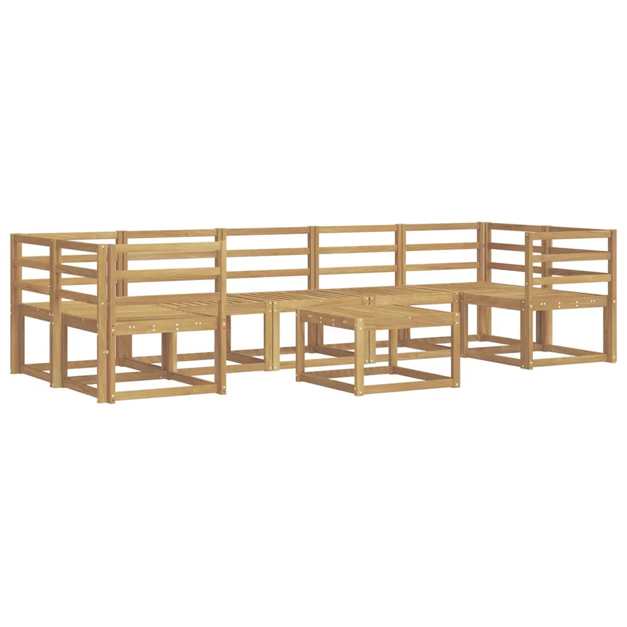 Ensemble de canapés d'extérieur 8 pcs Blanc 59 x 59 x 37 cm - 2