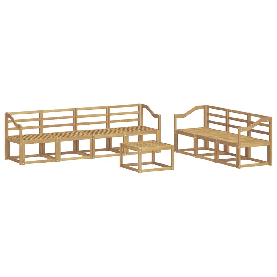 Ensemble de canapés d'extérieur 8 pcs Blanc 59 x 59 x 37 cm - 2