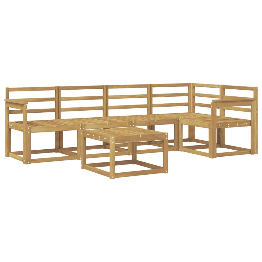 Ensemble de canapés d'extérieur 6 pcs Blanc - 2