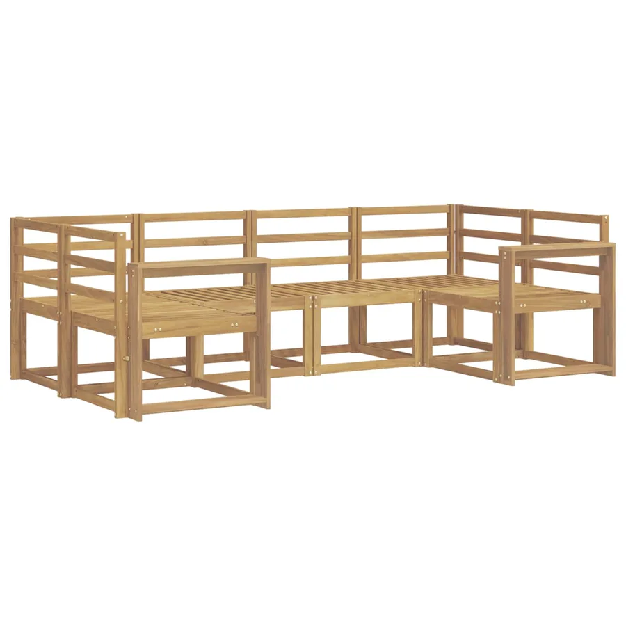 Ensemble de canapés d'extérieur 6 pcs Blanc - 2