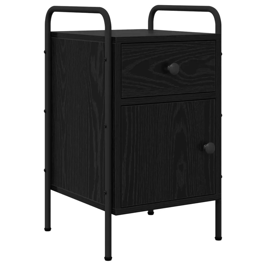 Table de chevet 2 pc Chêne noir 35 x 36,5 x 61 cm - 3