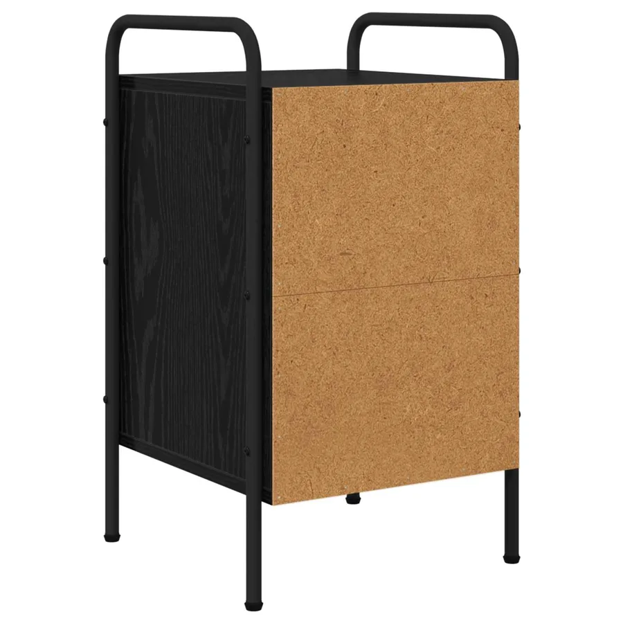 Table de chevet 2 pc Chêne noir 35 x 36,5 x 61 cm - 7
