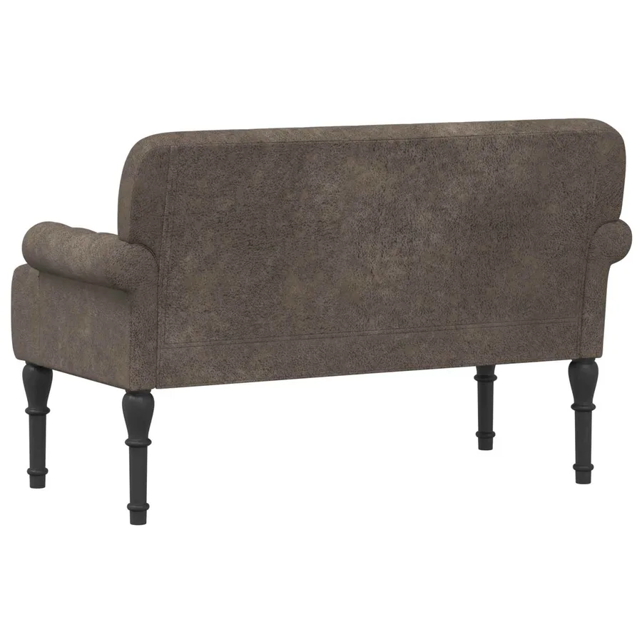 Canapé love seat avec capitonnage en boutons Gris foncé - 5