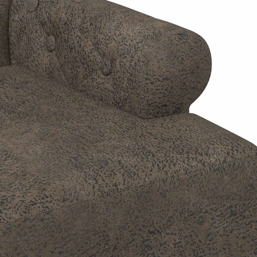 Canapé love seat avec capitonnage en boutons Gris foncé - 6