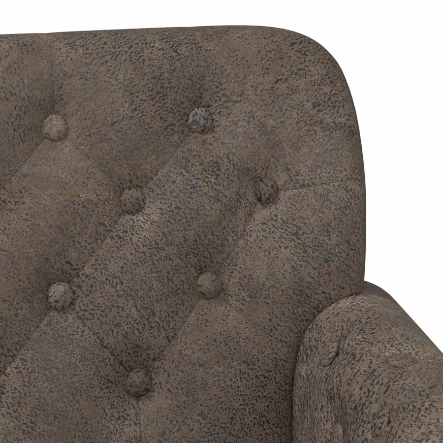 Canapé love seat avec capitonnage en boutons Gris foncé - 7