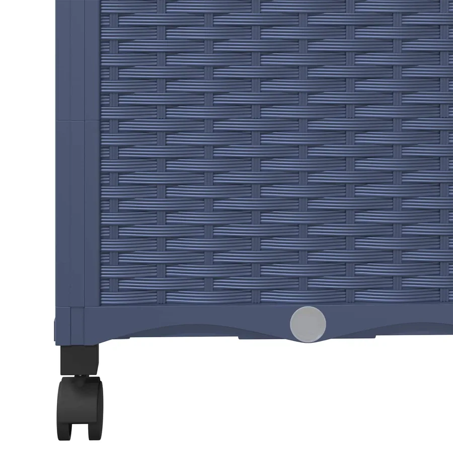 Bac de jardin avec treillis et roues Gris Bleu PP - 6