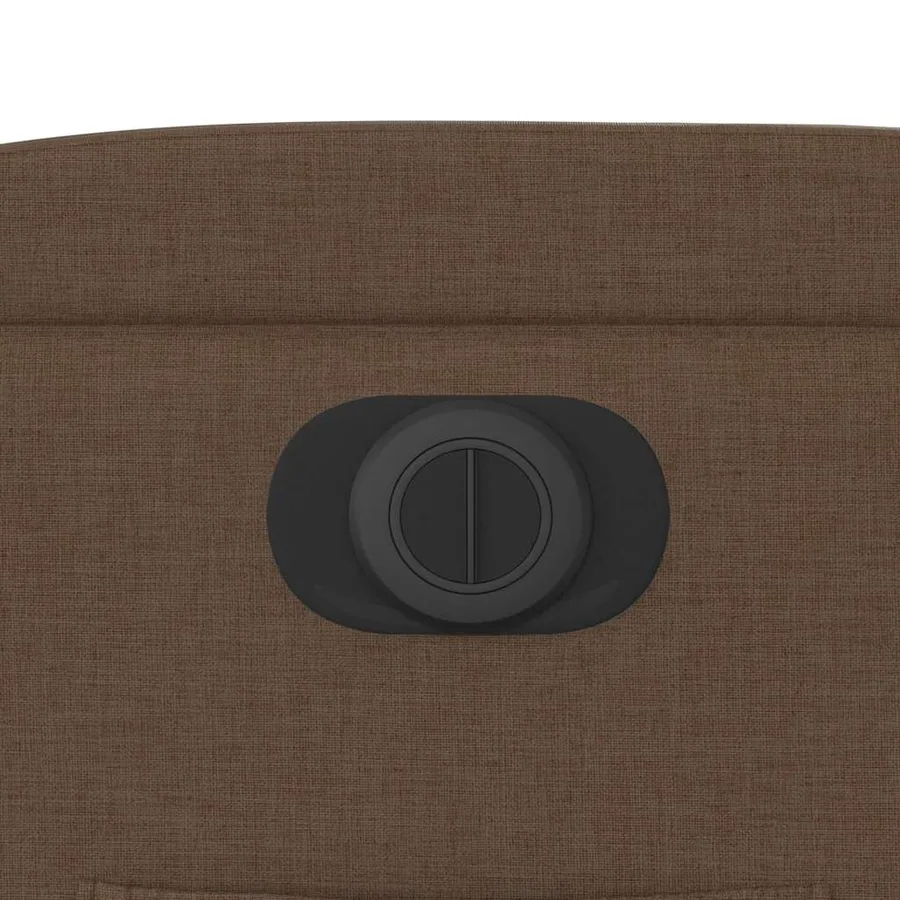 Fauteuil inclinable électrique marron tissu - 13