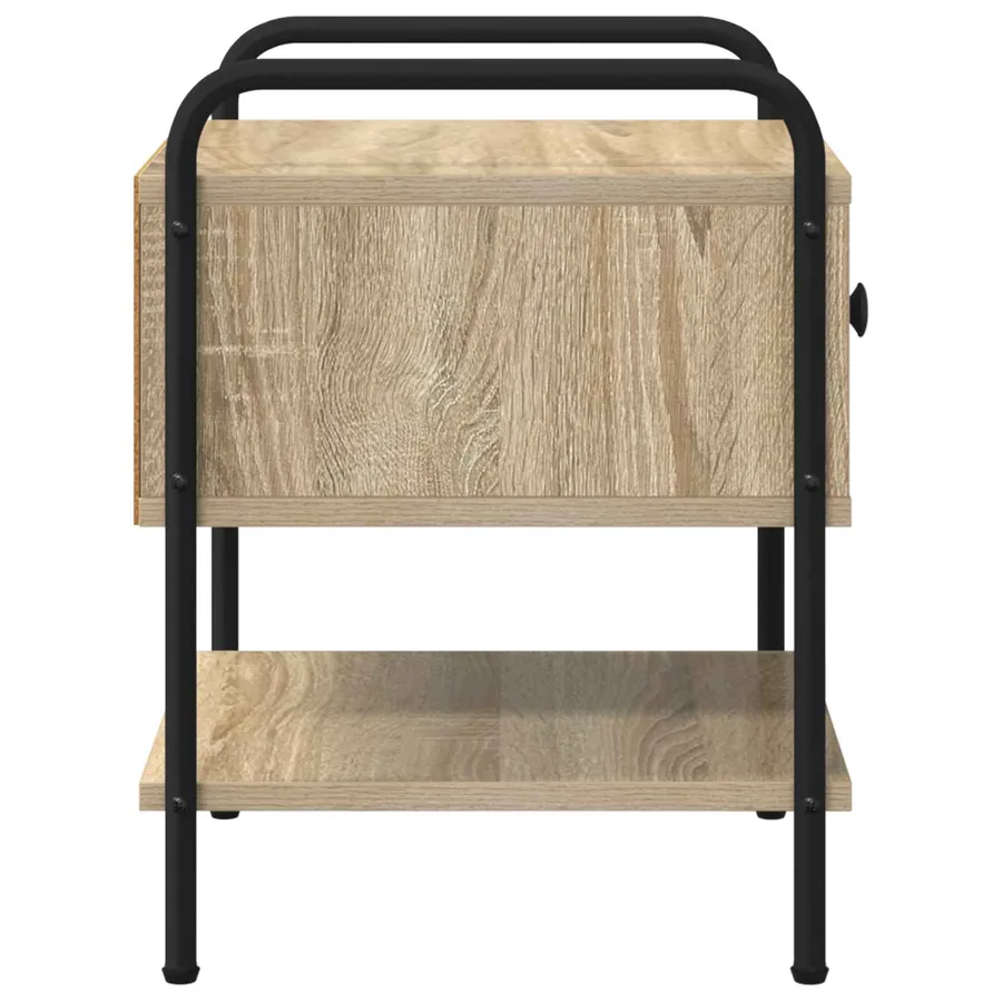Table de chevet 2 pc Chêne Sonoma Bois d'ingénierie - 7