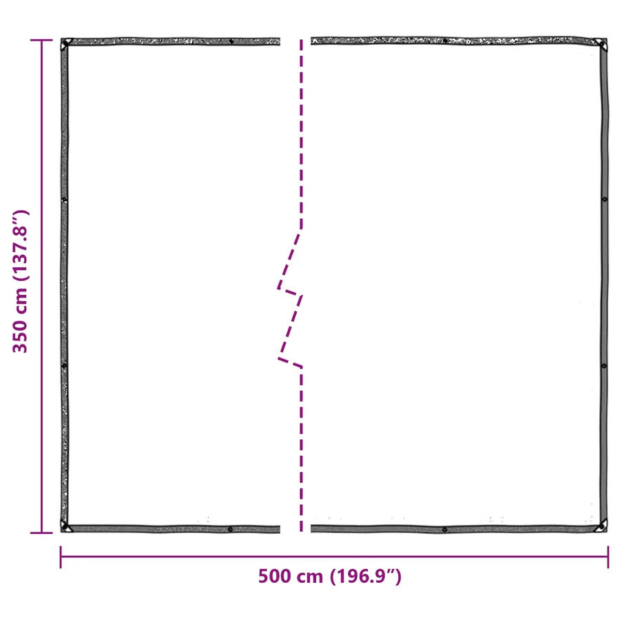 Couverture pour plantes Transparent 5 × 3,5 m PE - 10
