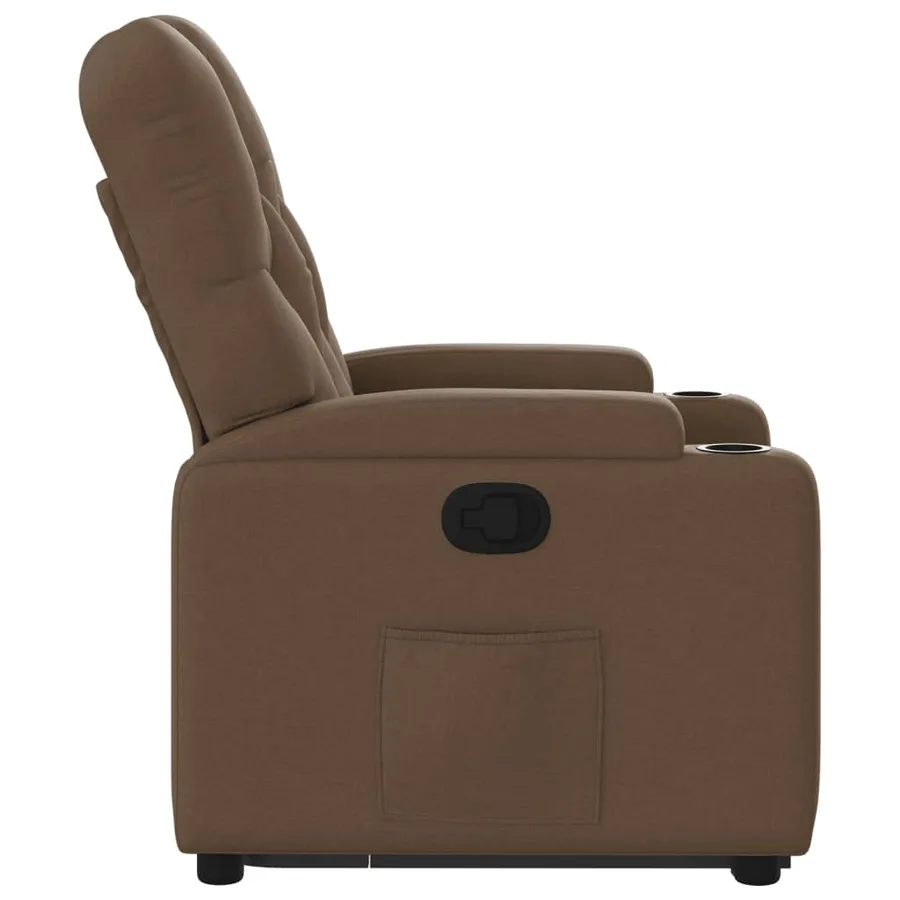 Fauteuil inclinable Marron Tissu - 10