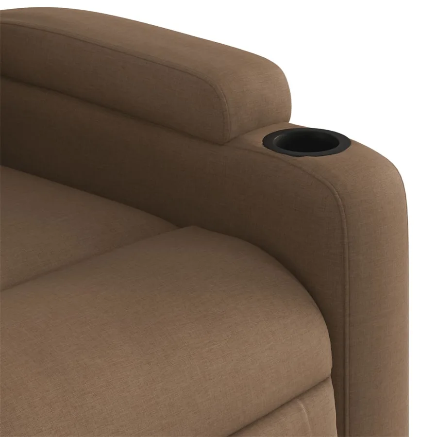 Fauteuil inclinable Marron Tissu - 11