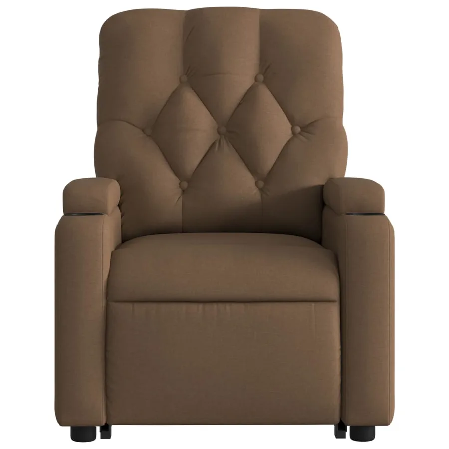 Fauteuil inclinable Marron Tissu - 9