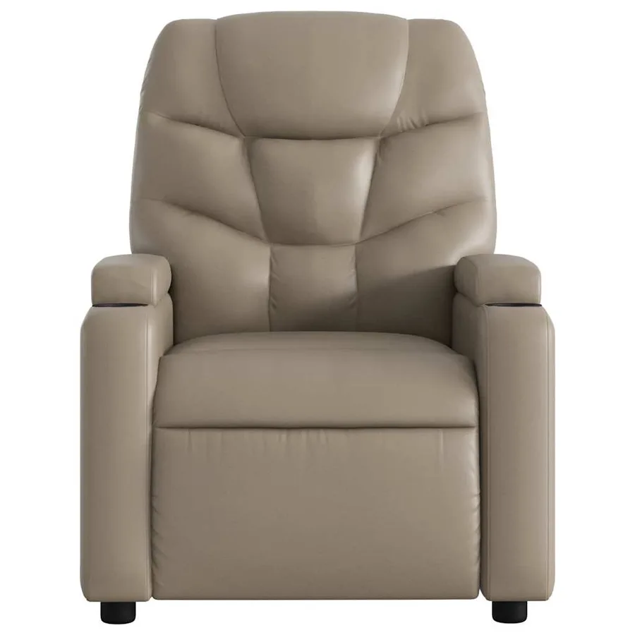 Fauteuil inclinable de massage électrique cappuccino similicuir - 9