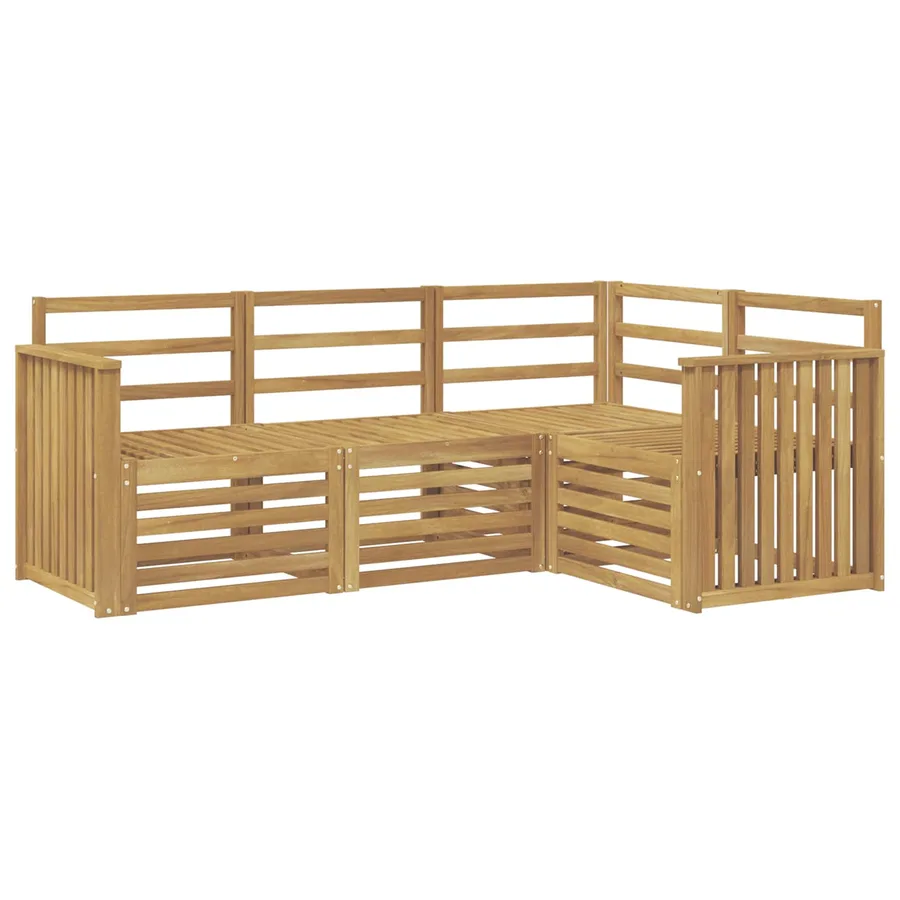 Ensembles de canapés 4 pcs Blanc 187,5 x 128,5 x 73 cm - 2