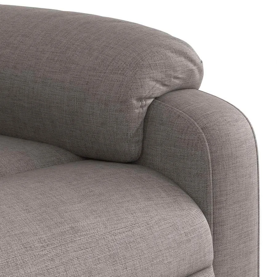 Fauteuil inclinable de massage Taupe Tissu - 11