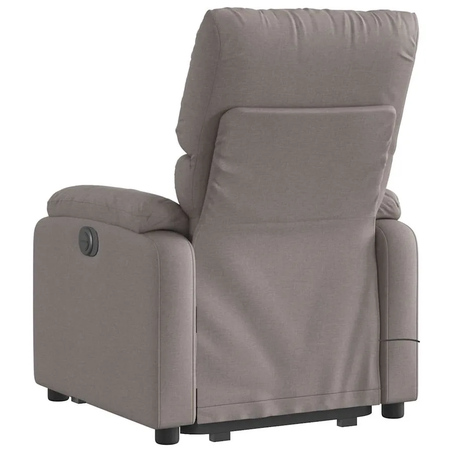 Fauteuil inclinable de massage Taupe Tissu - 5