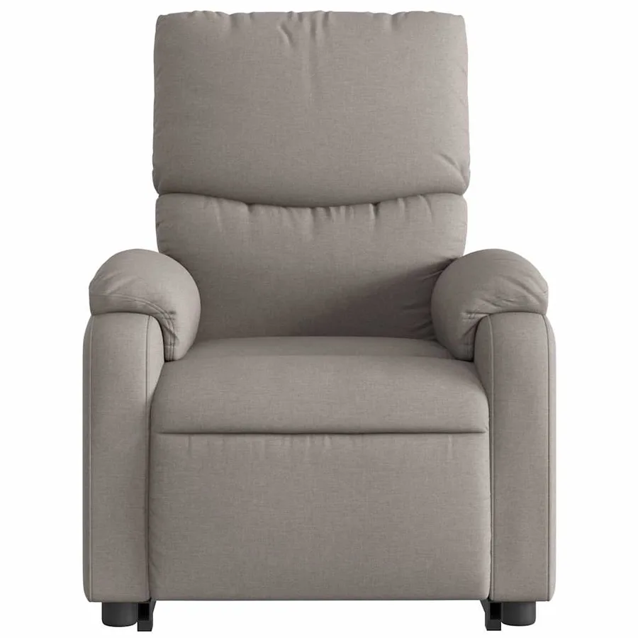 Fauteuil inclinable de massage Taupe Tissu - 9