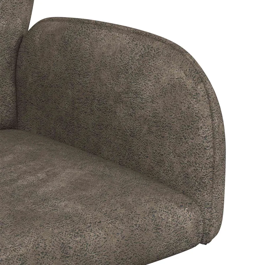 Chaises de salle à manger pivotantes 4 pcs Simili daim - 6