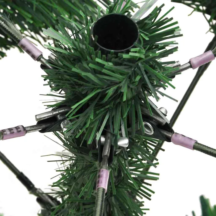 Sapin de Noël artificiel Vert et blanc 120 cm - 13