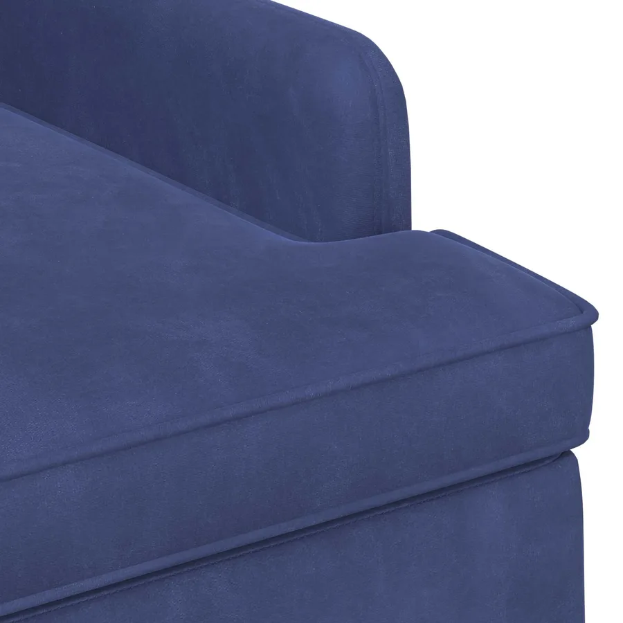 Canapé love seat avec capitonnage en boutons Bleu police - 6