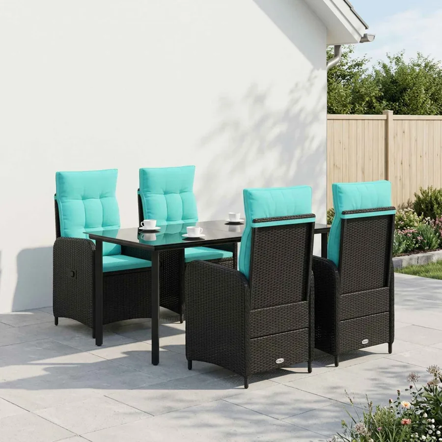 Ensemble de Tables Basses avec coussin avec oreiller 5 pcs - 3