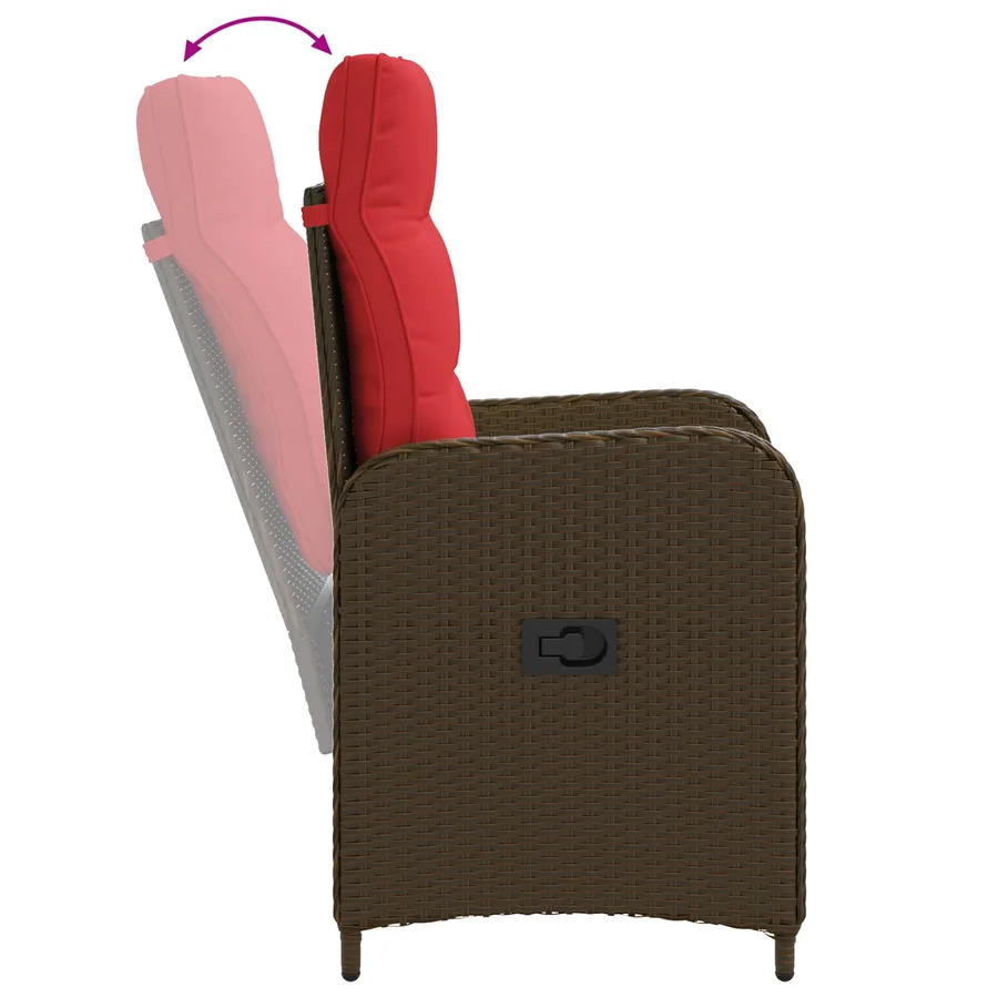 Ensemble de repas extérieur 5 pcs polyrotin - 9