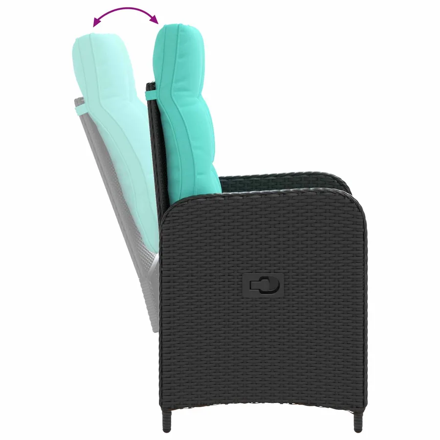 Ensemble de Tables Basses avec coussin avec oreiller 7 pcs - 9