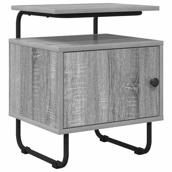 Table de chevet Sonoma gris Bois d'ingénierie