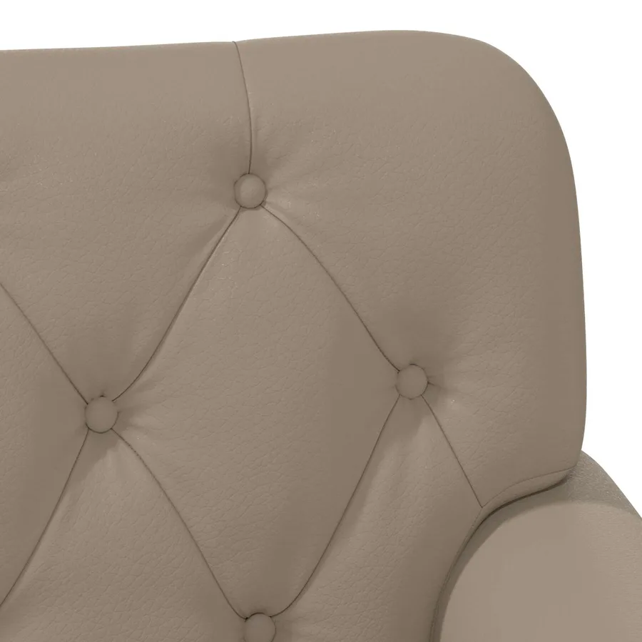 Canapé love seat avec capitonnage en boutons Cappuccino - 7