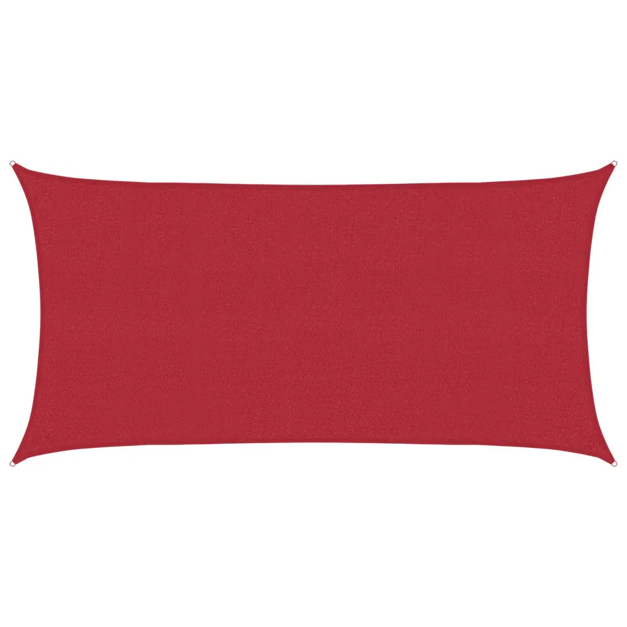 Voile d'ombre Rouge 2,5 x 6 m HDPE