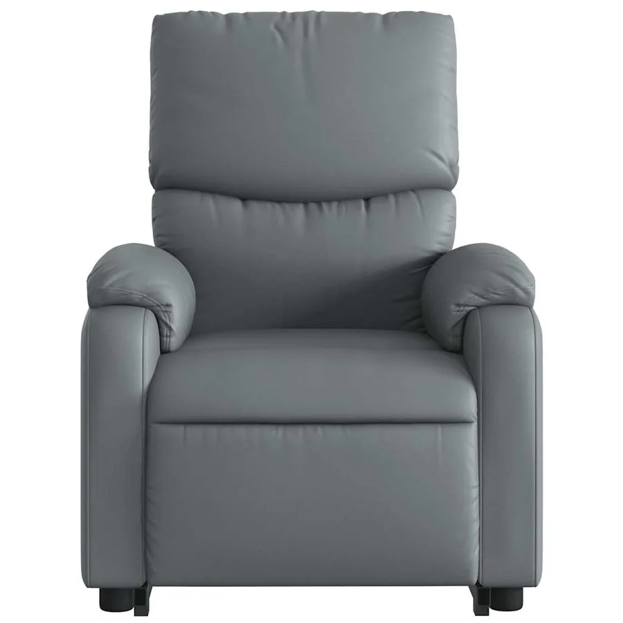 Fauteuil inclinable électrique gris similicuir - 9