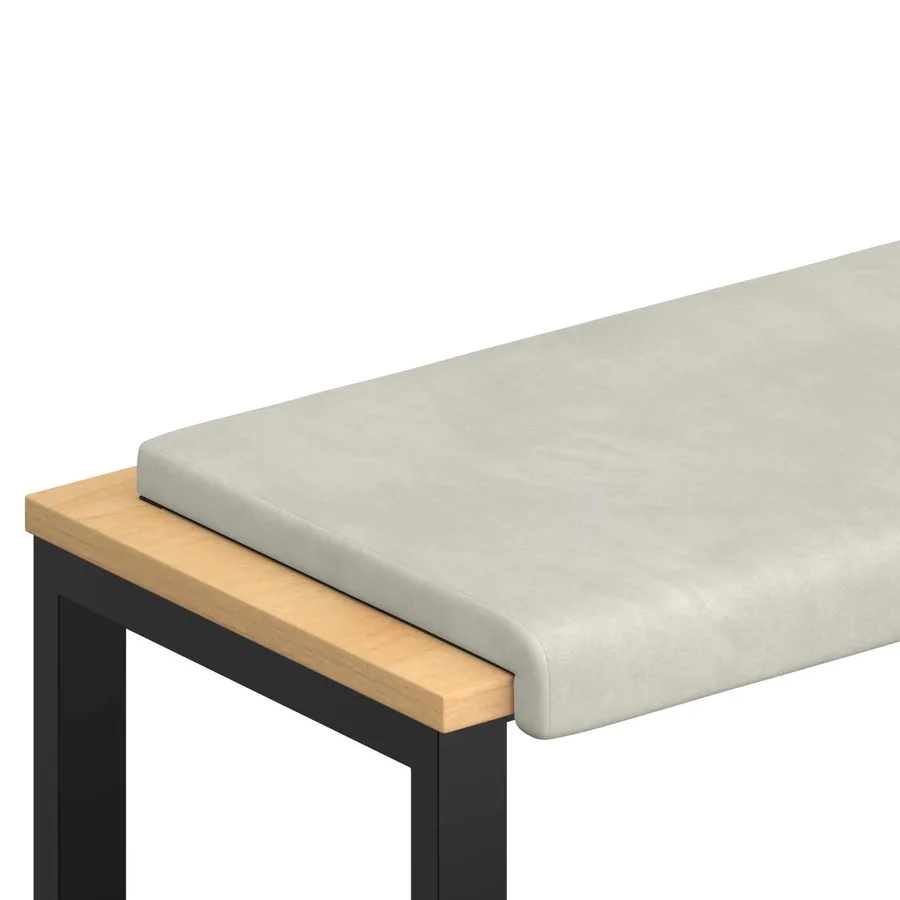 Coussin de banc Velours (V) Crème Profondeur 35 cm - 2