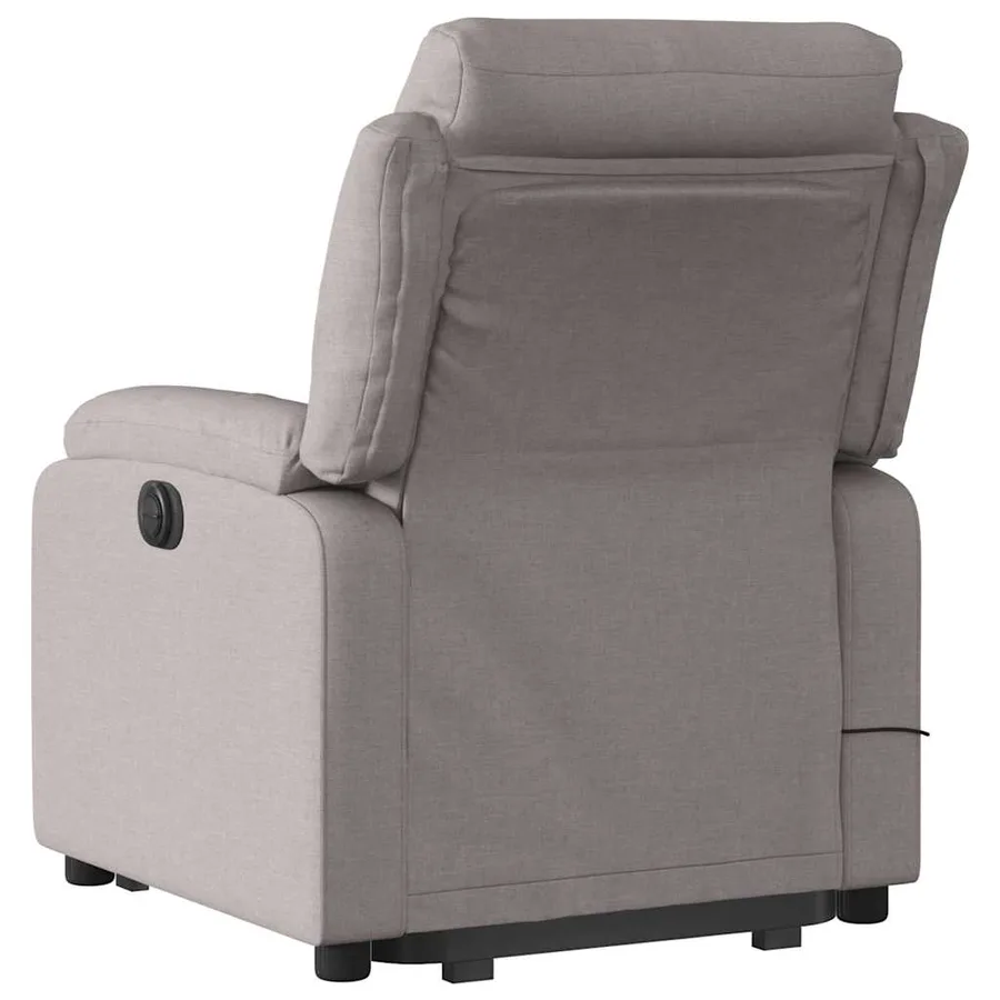 Fauteuil inclinable de massage Taupe Tissu - 5