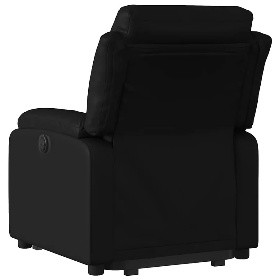 Fauteuil inclinable électrique noir similicuir - 4