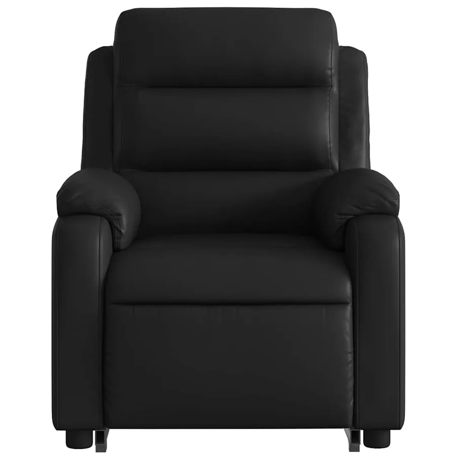 Fauteuil inclinable électrique noir similicuir - 8