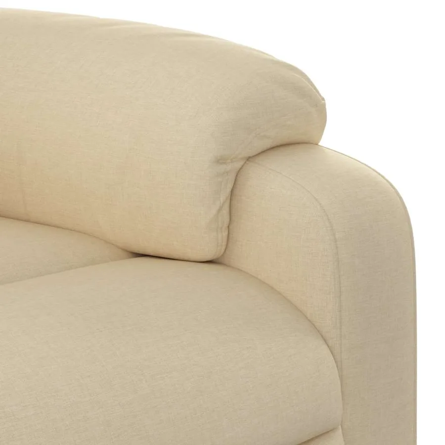 Fauteuil inclinable Crème Tissu - 11